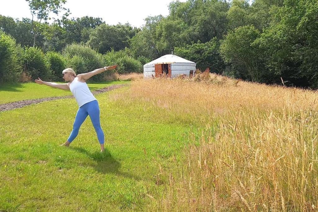 Gilfach Gower Farm Luxury Yurt With Hot Tub Otel Ammanford Dış mekan fotoğraf